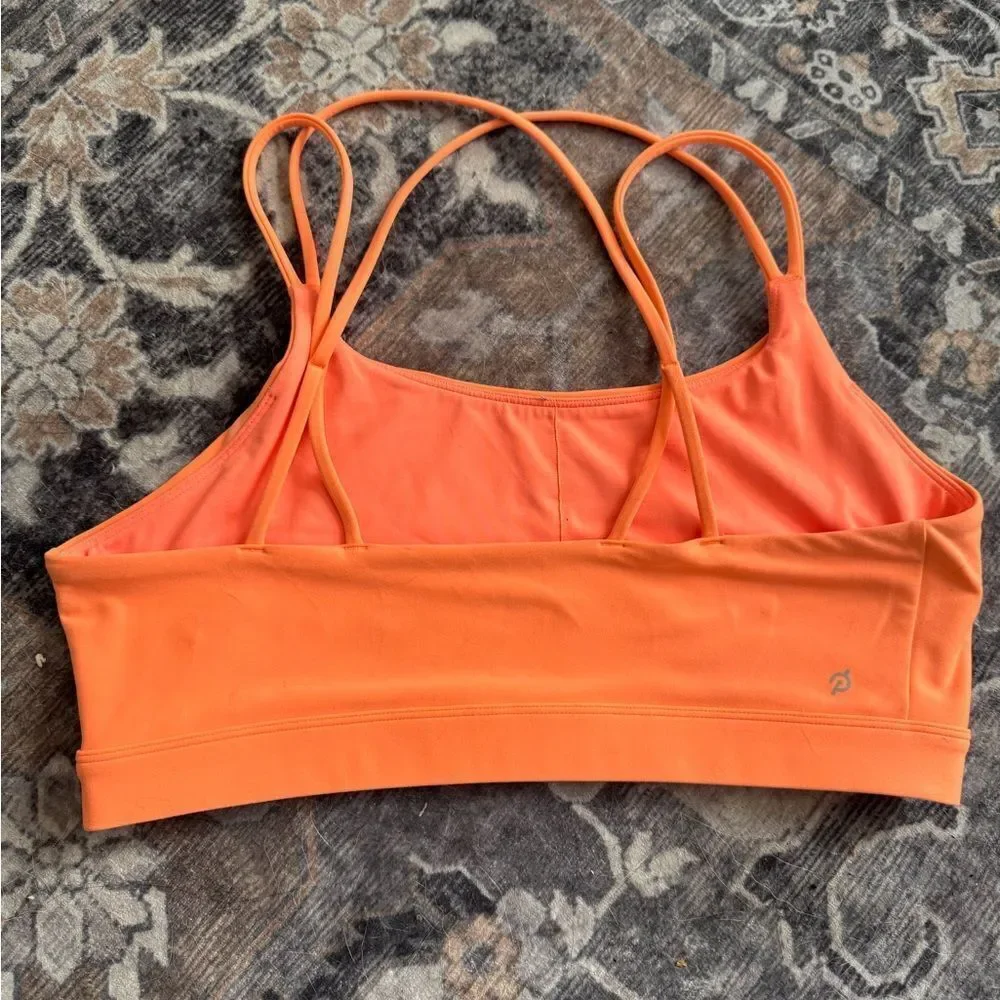 NEON Orange Peloton Cadent Strappy Sports bra - XL